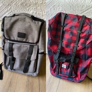 BACKPACK BUNDLE: Amazon Basics & Herschel backpack